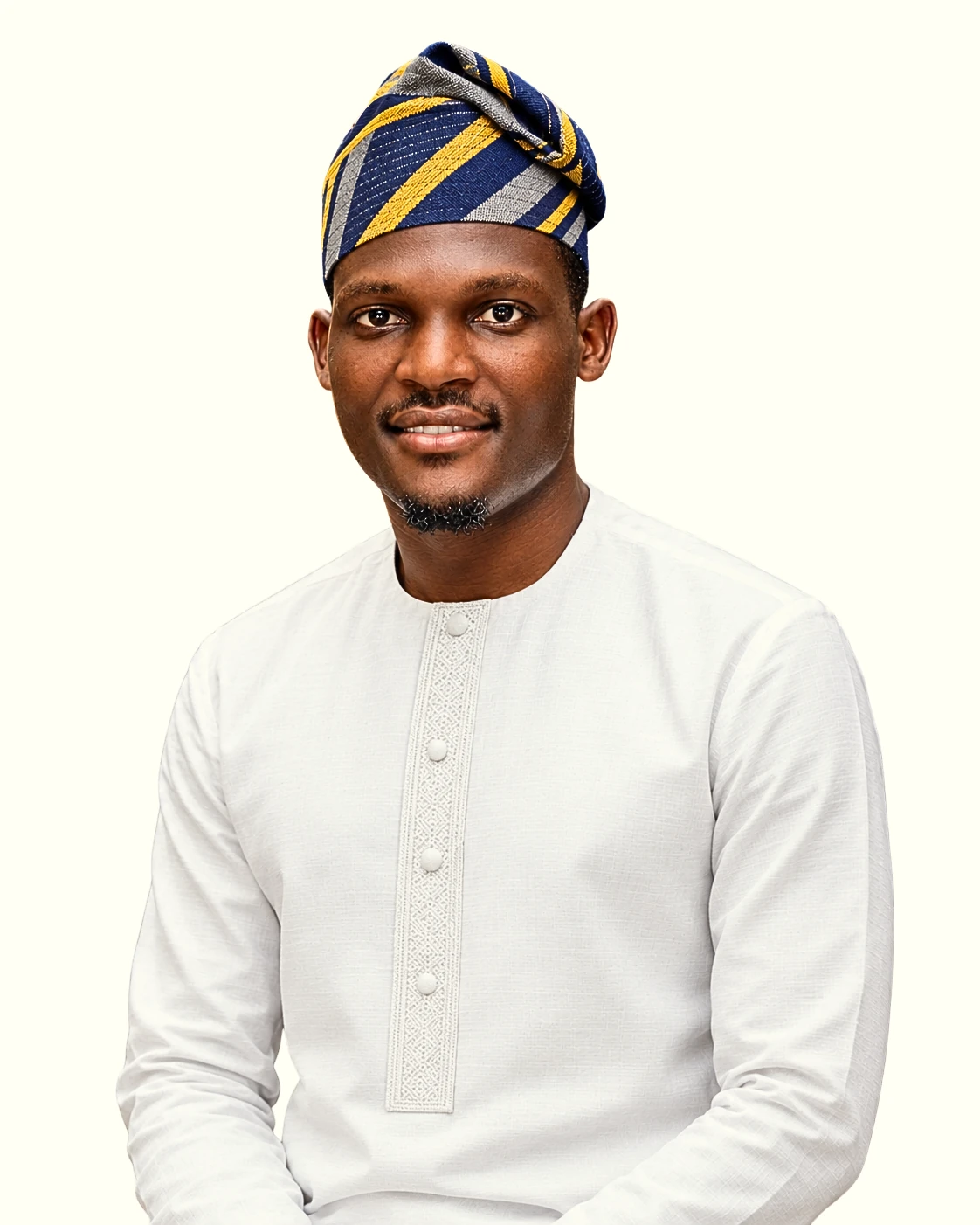 Joshua Yakah in traditional attire